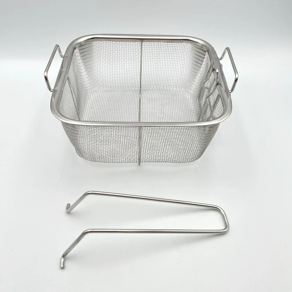 Genuine Copper Chef 8x8 Fry Basket W/ Handle Replacement Fits 9.5